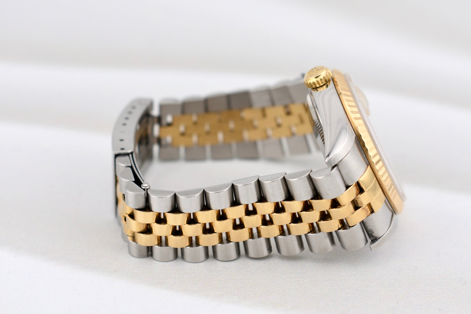 Rolex Datejust 36 Two Tone Yellow Gold White Roman Dial 16233 2000