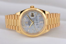Rolex Day Date 40 Yellow Gold Mother of Pearl Baguette Diamond Markers 228238 2025