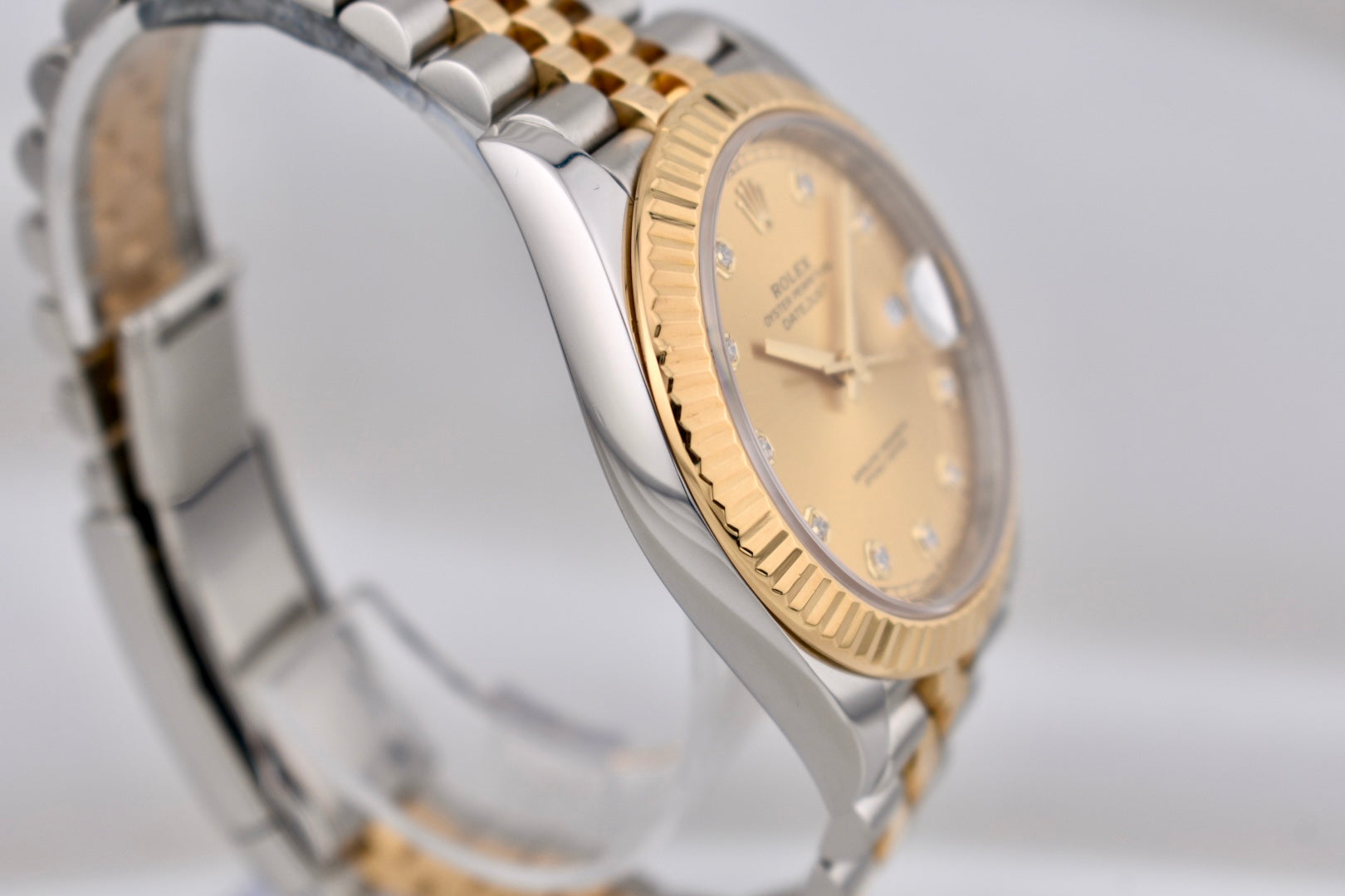 Rolex Datejust 41 Two Tone Yellow Gold Champagne Diamond Dial 126333 2025