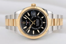 Rolex Sky Dweller Two Tone Yellow Gold Black Dial 326933 2022
