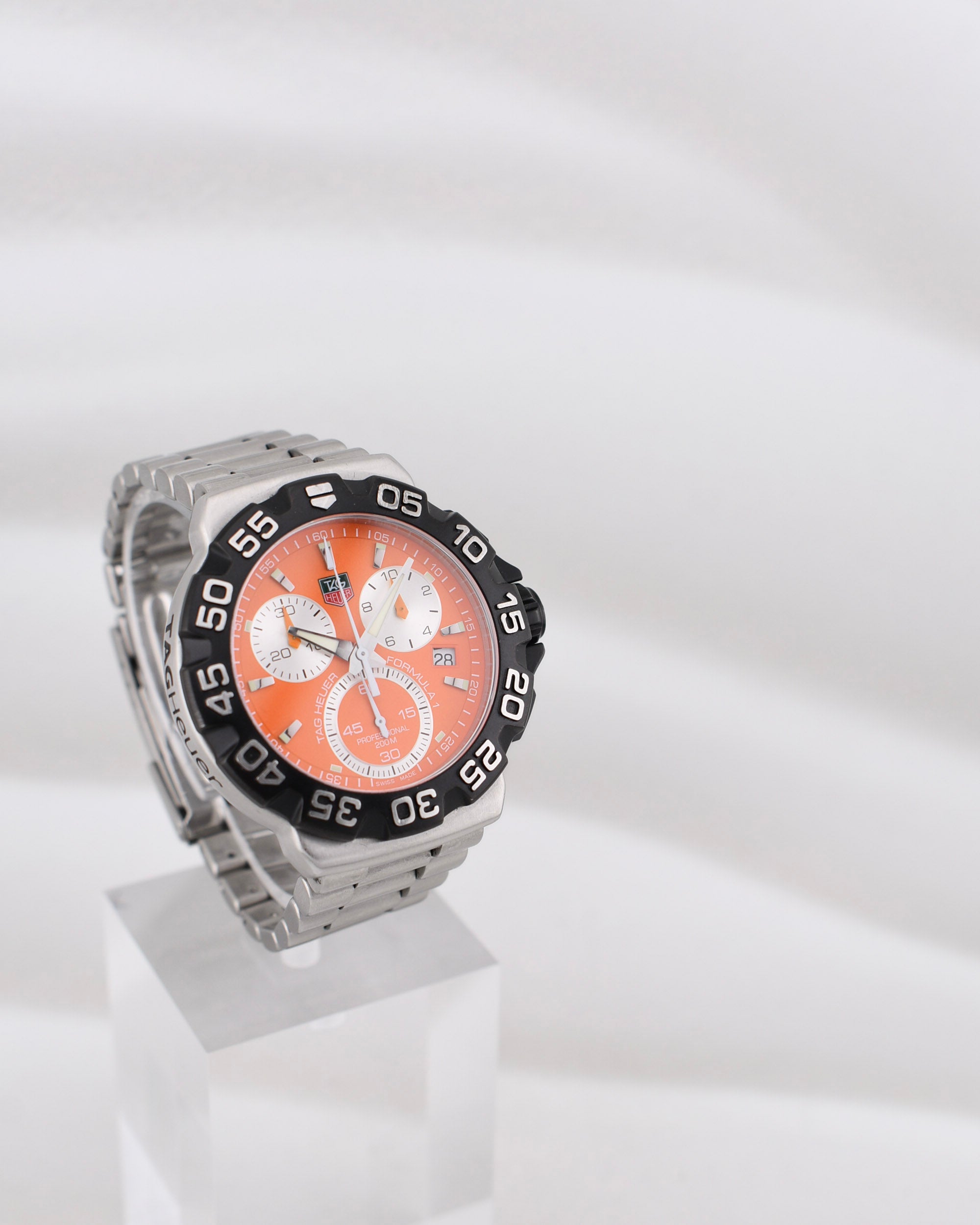 Tag Heuer Formula 1 Chronograph Orange Dial Quartz CAH1113BA085 2011