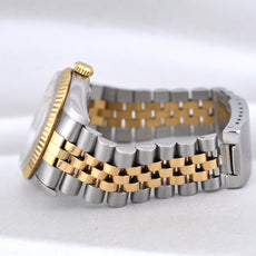 Rolex Datejust 36 Two Tone Yellow Gold Champagne Roman Numeral Dial 16233 1996