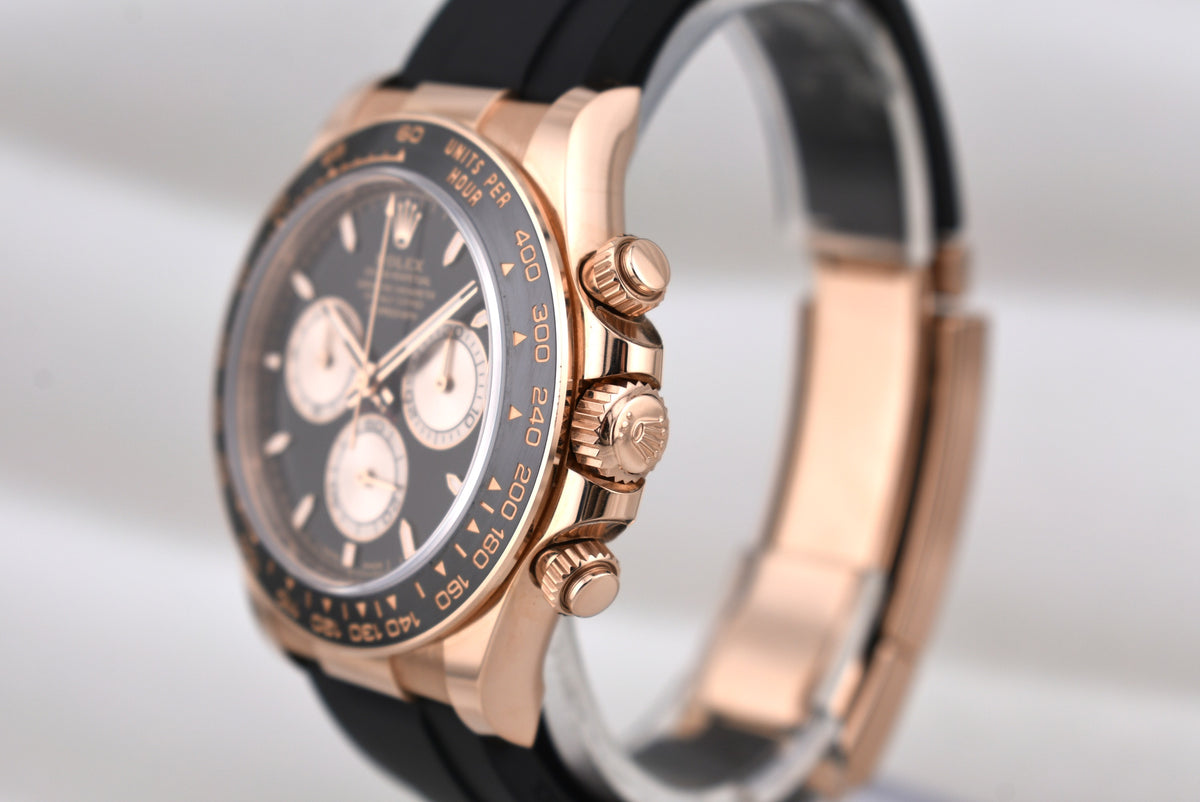 Rolex Cosmograph Daytona Rose Gold Oysterflex Black Dial 126515LN 2025