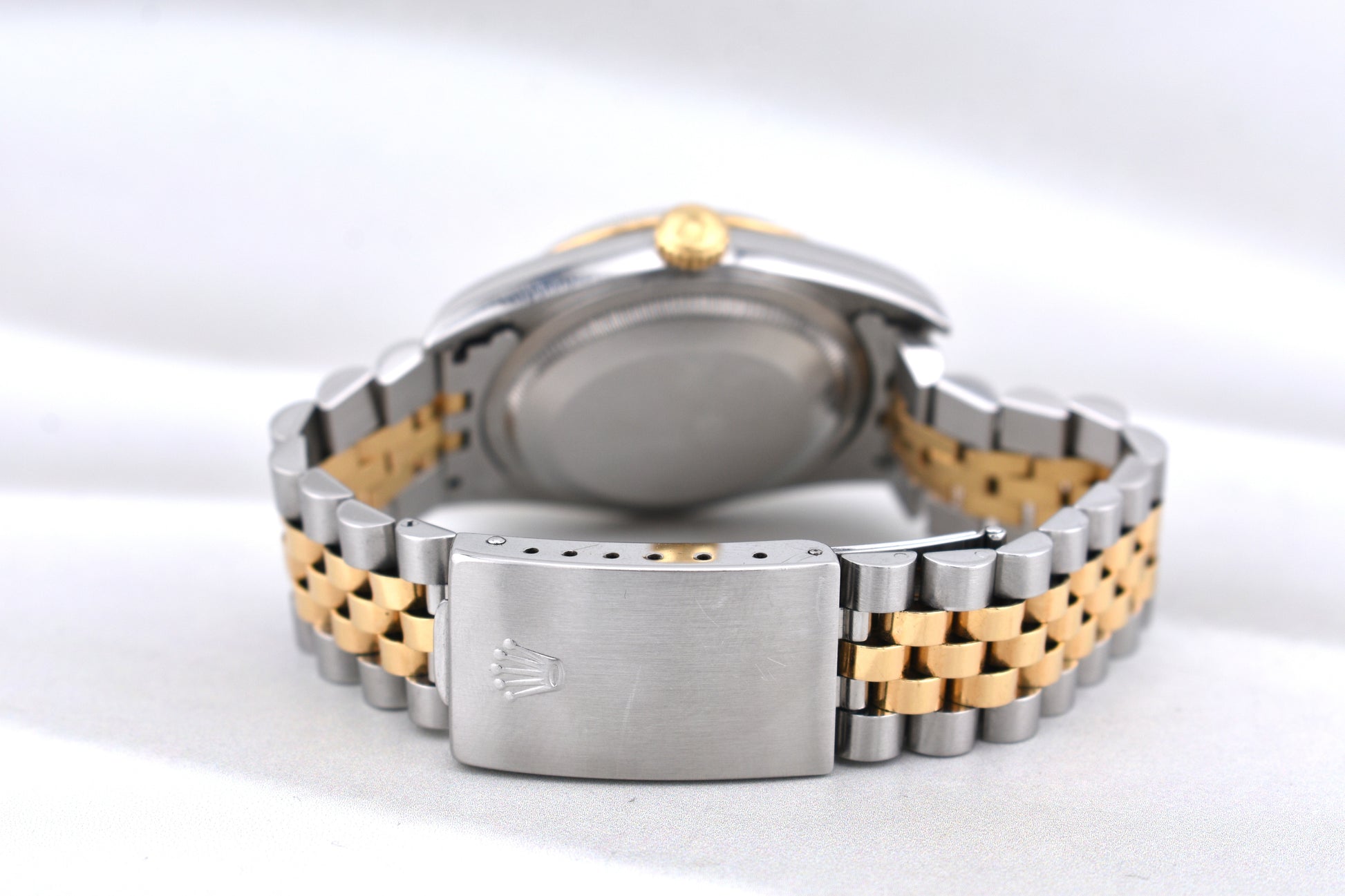 Rolex Datejust 36 Two Tone Yellow Gold Champagne Roman Numeral Dial 16233 1996
