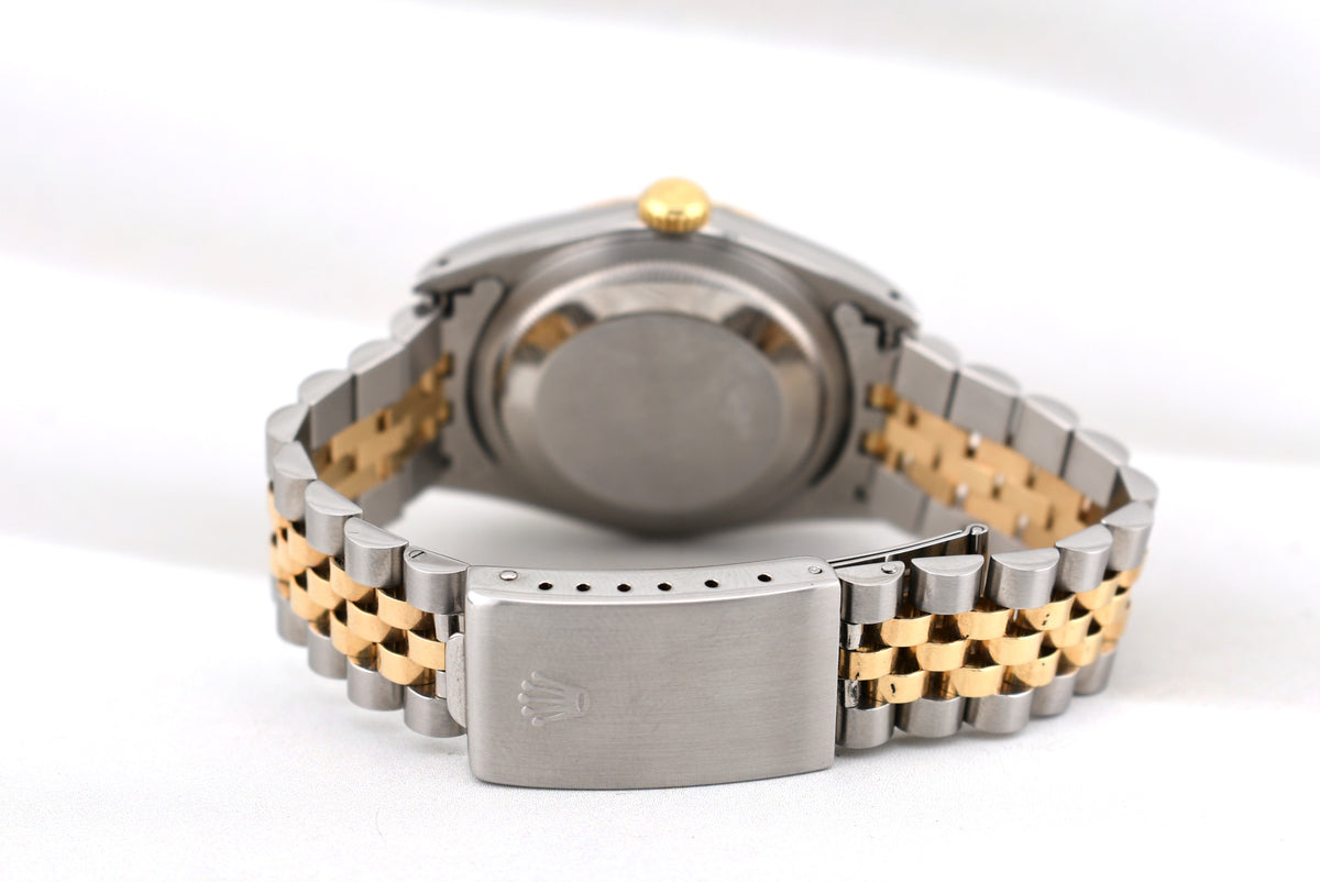 Rolex Datejust 36 Champagne Diamond Dial 16233 E Serial 1990