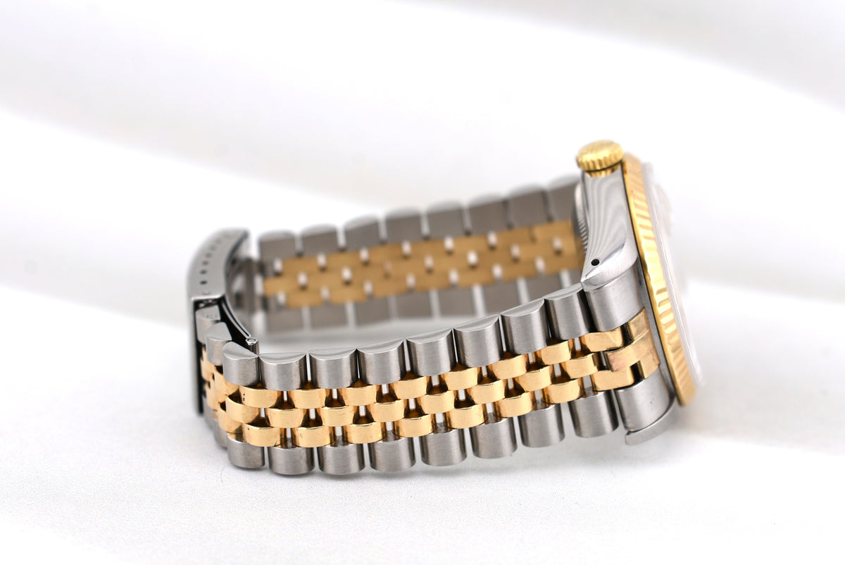 Rolex Datejust 36 Champagne Diamond Dial 16233 E Serial 1990