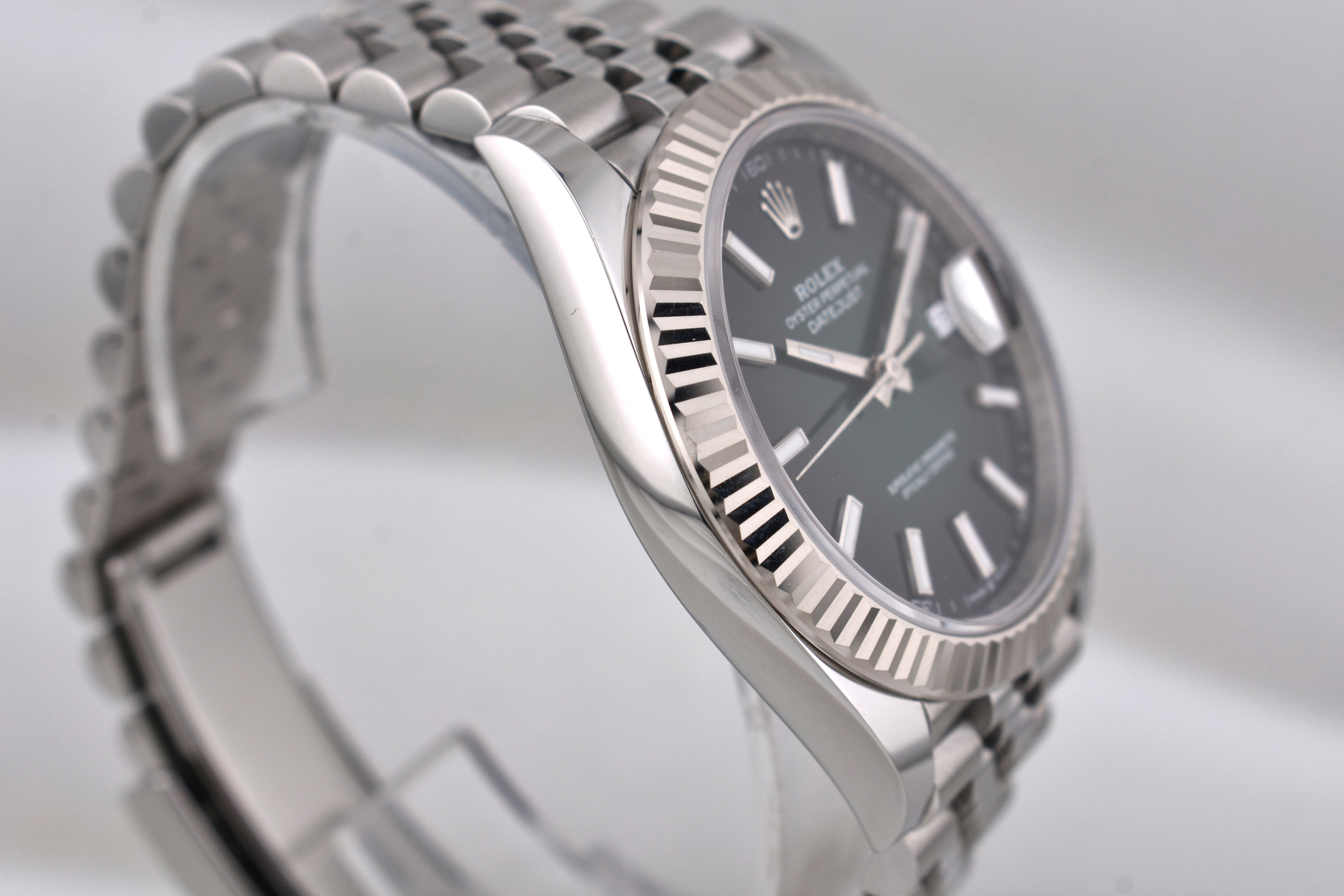 Rolex Datejust 41 Ombre Green Index Dial Jubilee Band 126334 2026