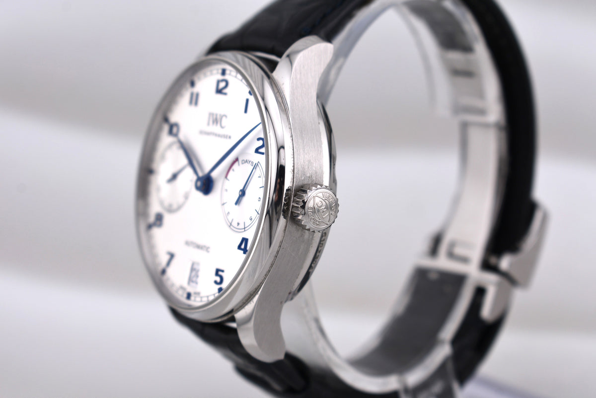 IWC Portuguese Automatic Chronograph 7 Days Silver Dial IW500705 2020