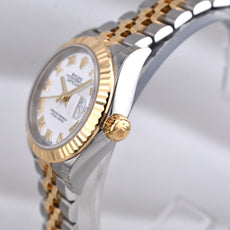 Rolex Lady Datejust 28 Two Tone White Roman Dial 279173 2026