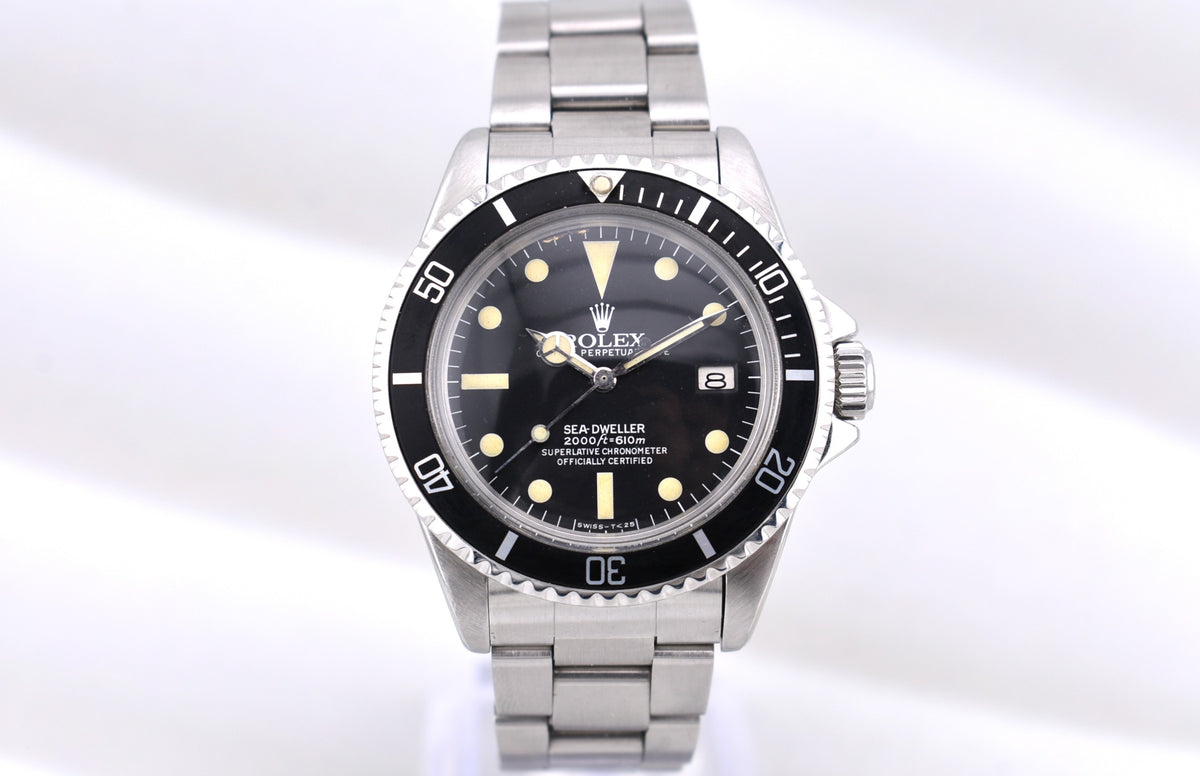 Rolex Sea Dweller Great White Pumpkin Patina Dial 1665 1981