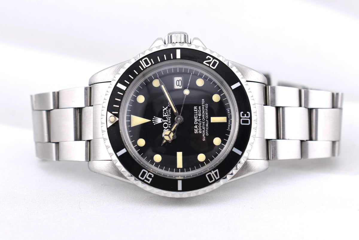 Rolex Sea Dweller Great White Pumpkin Patina Dial 1665 1981