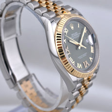 Rolex Datejust 36 Olive Roman Dial Diamond VI 126233 2026