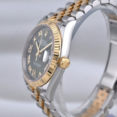 Rolex Datejust 36 Olive Roman Dial Diamond VI 126233 2026