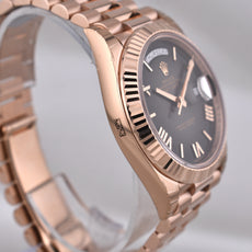 Rolex Day Date 40 Rose Gold 'Oscars' Black Ombre Dial 228235 2025