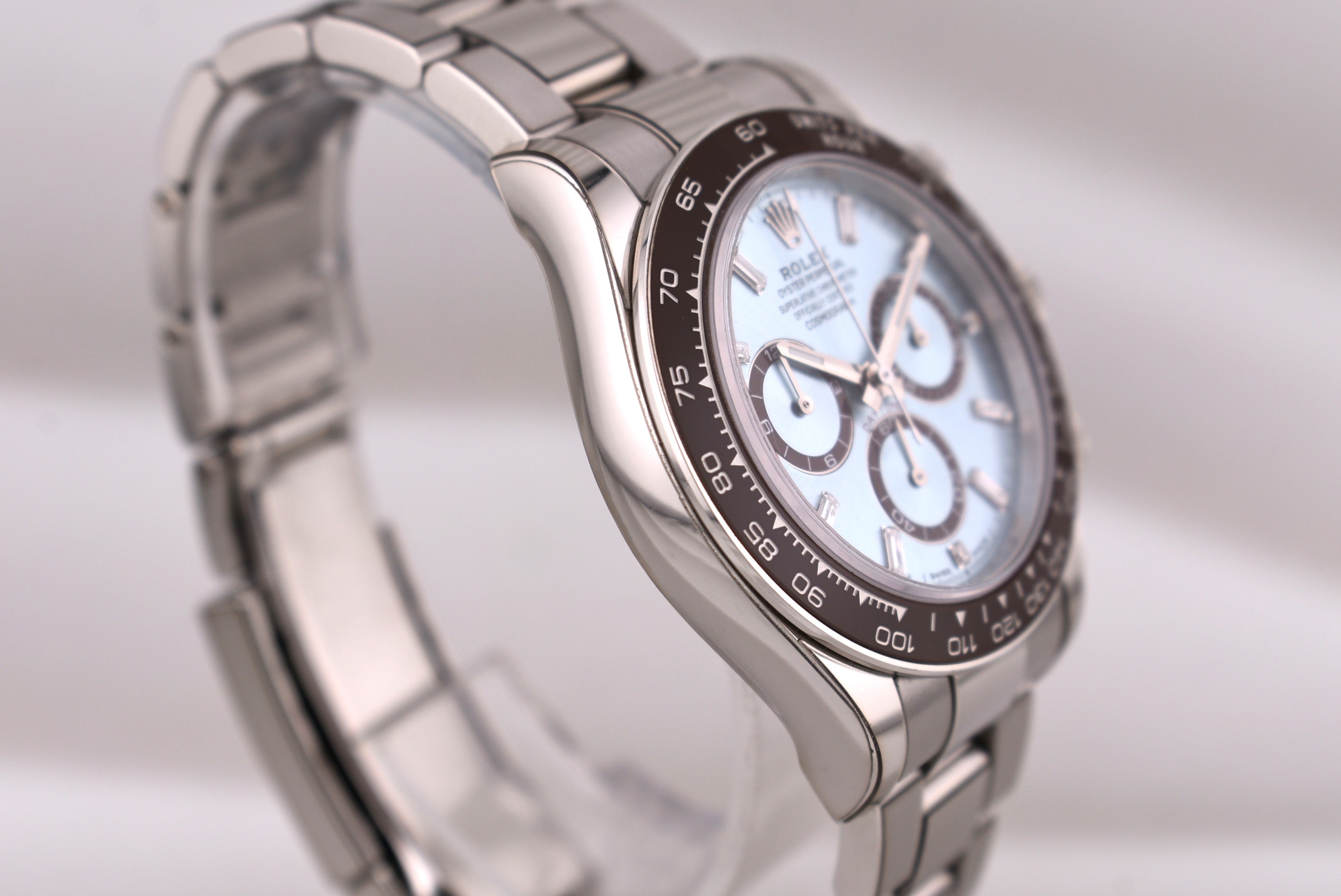 Rolex Cosmograph Daytona Platinum Ice Blue Baguette Diamond Dial 126506 2024