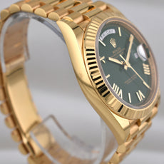 Rolex Day Date 40 'Money Green' Roman Dial Yellow Gold 228238 2025