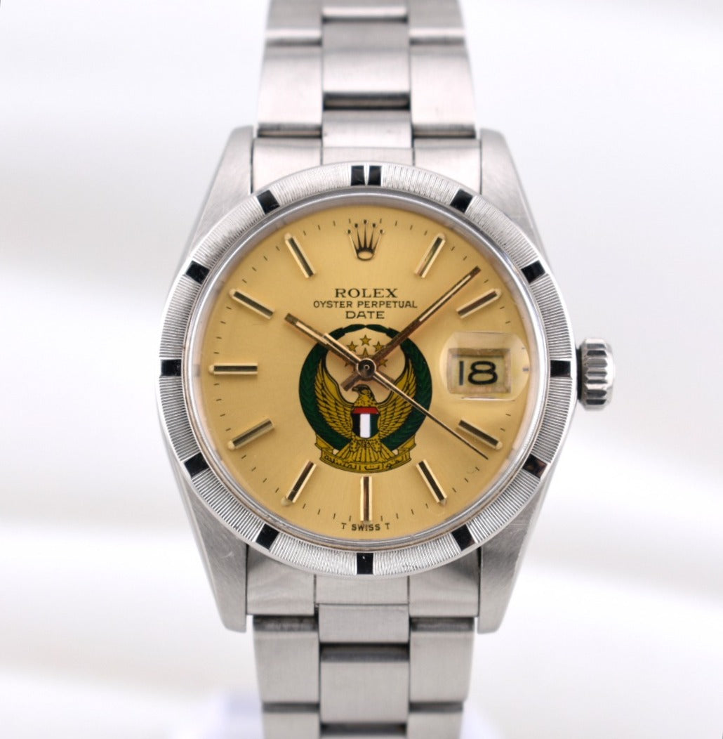 Rolex Datejust 36 UAE Armed Forces Crest Dial 1501 1971