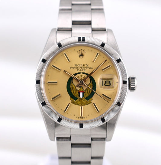 Rolex Datejust 36 UAE Armed Forces Crest Dial 1501 1971