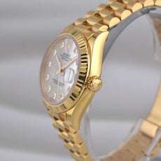 Rolex Datejust 31 Yellow Gold Mother Of Pearl Diamond Dial 278278 2022