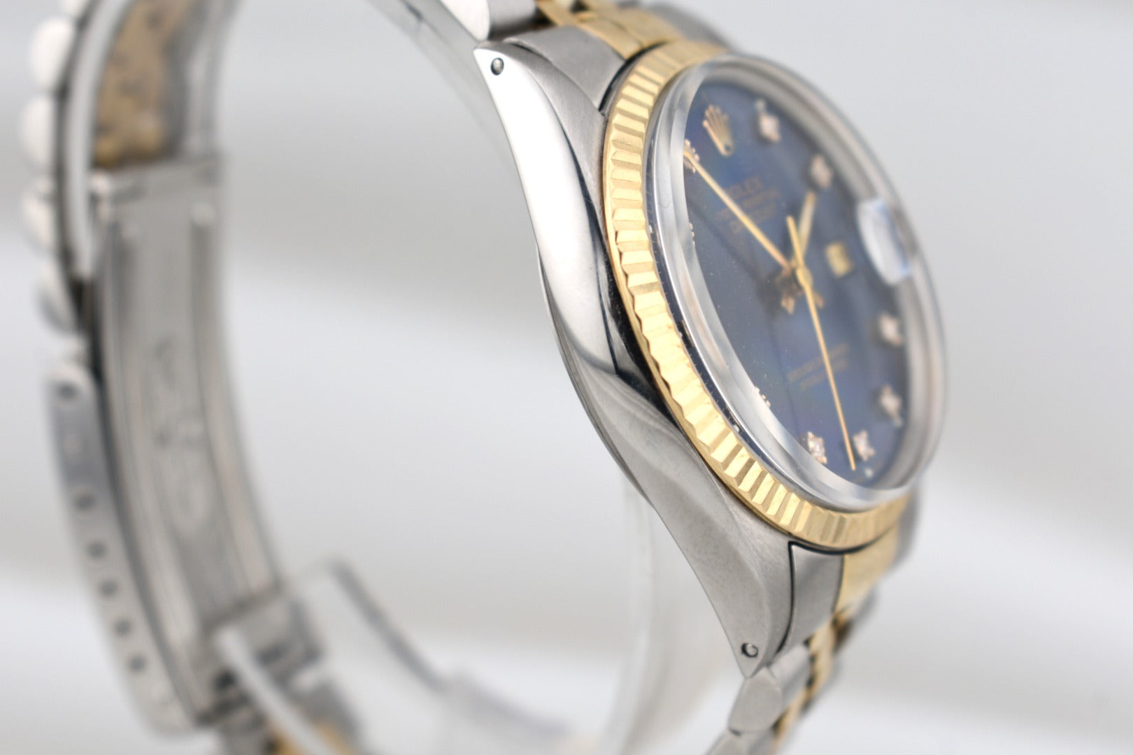 Rolex Datejust 36 Two Tone Blue Diamond Dial 16013 1986