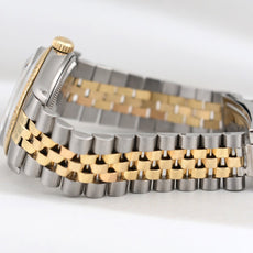 Rolex Datejust 36 Blue Diamond Dial Two Tone Yellow Gold 16233 1986