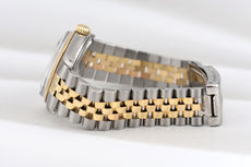 Rolex Datejust 36 Blue Diamond Dial Two Tone Yellow Gold 16233 1986