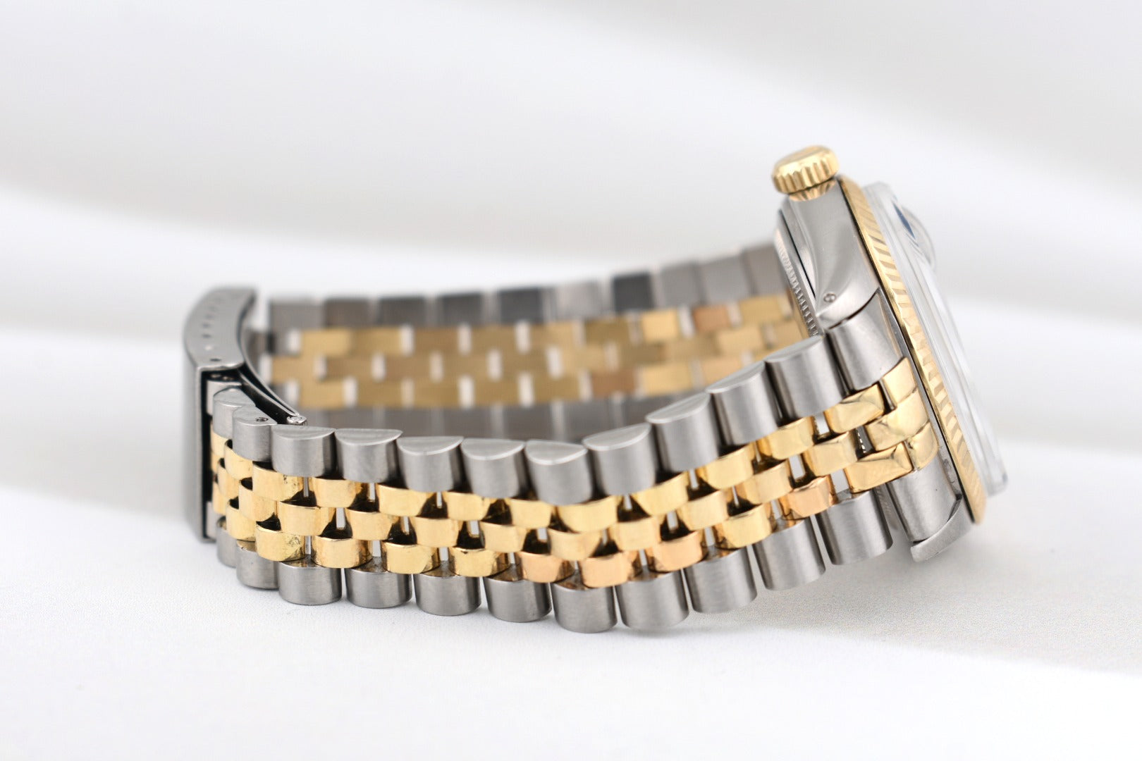 Rolex Datejust 36 Blue Diamond Dial Two Tone Yellow Gold 16233 1986