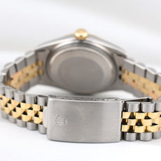 Rolex Datejust 36 Blue Diamond Dial Two Tone Yellow Gold 16233 1986