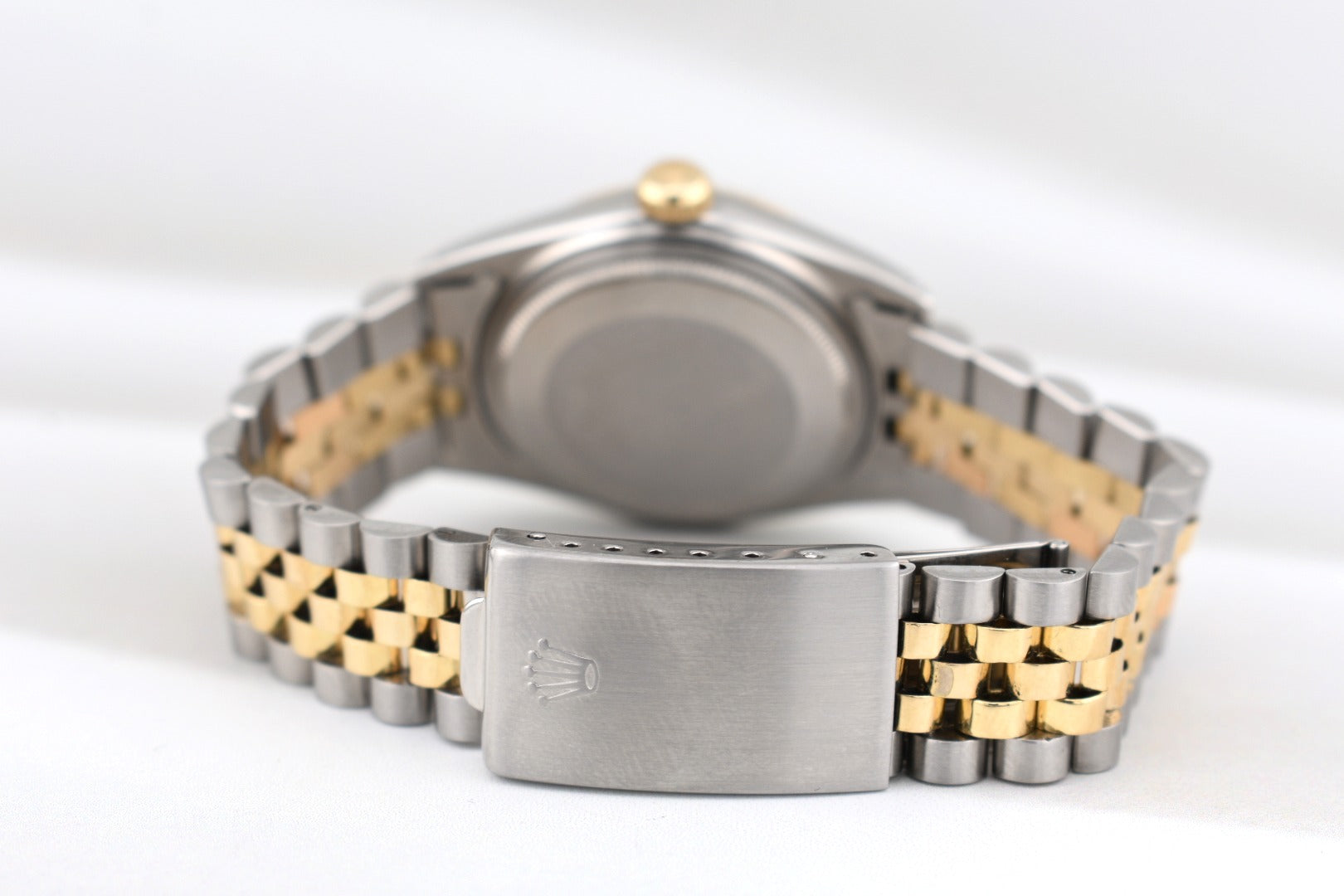 Rolex Datejust 36 Blue Diamond Dial Two Tone Yellow Gold 16233 1986