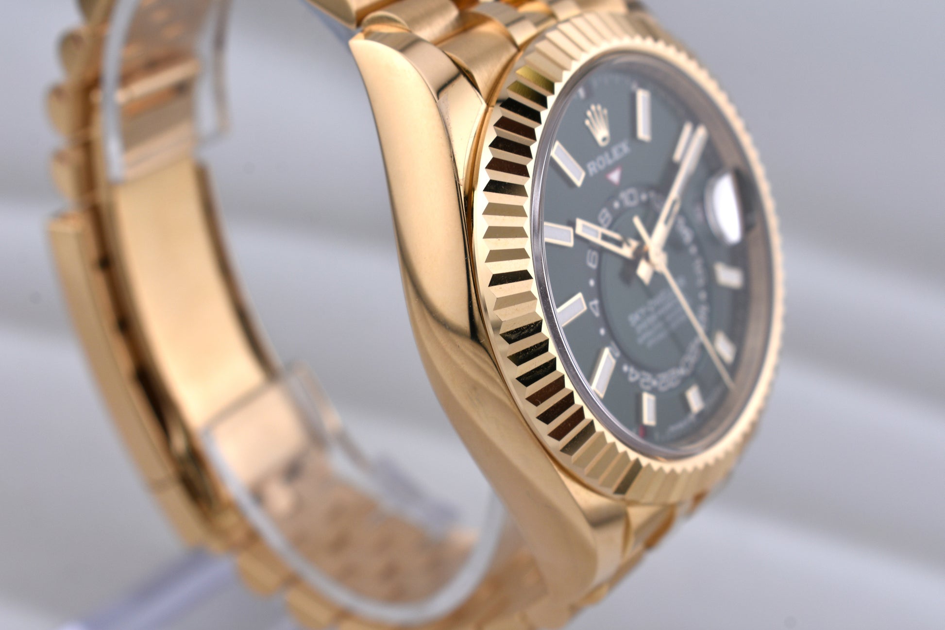 Rolex Sky Dweller Yellow Gold Green Dial Jubilee Band 336938 2025