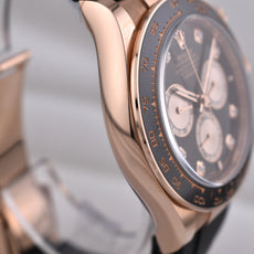 Rolex Cosmograph Daytona Everose Gold Oysterflex Black Diamond Dial 126515LN 2025