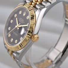 Rolex Datejust 41 Two Tone Black Diamond Dial 126333 2026