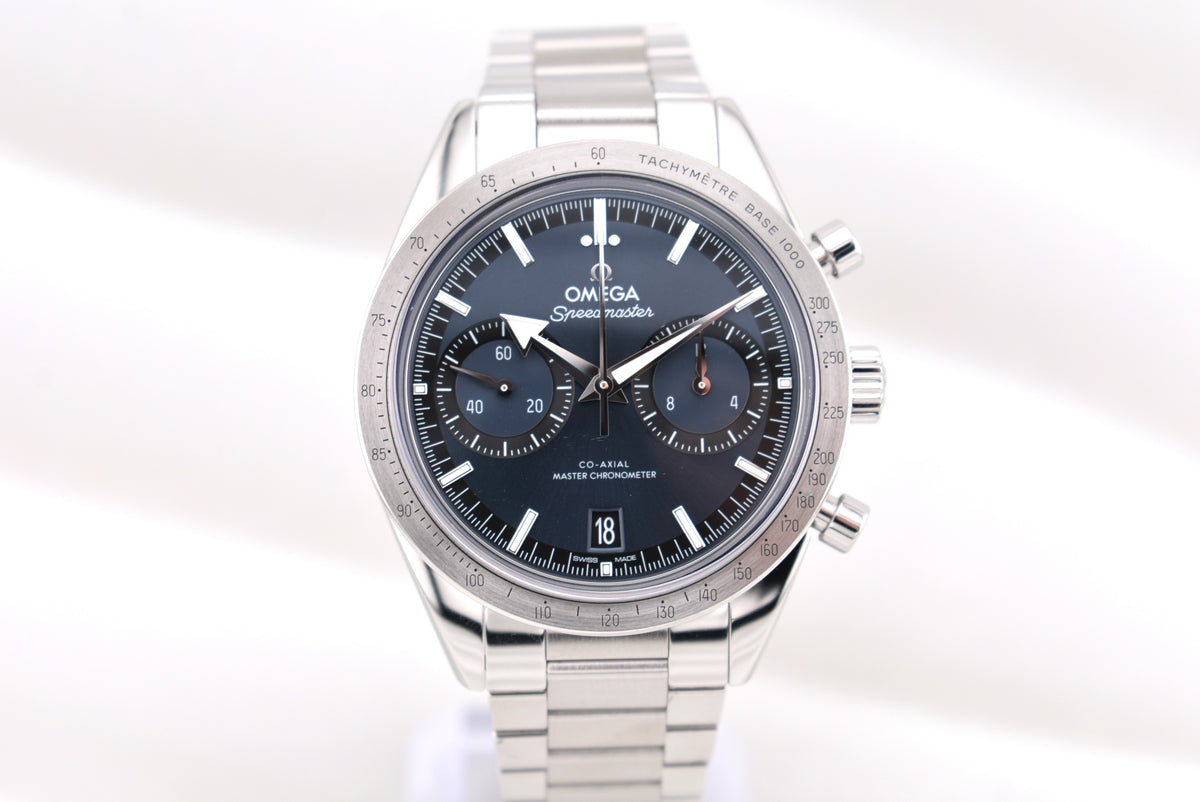 Omega Speedmaster 57 Co-Axial Master Chronometer Chronograph Blue Dial 332.10.41.51.03.001 2023