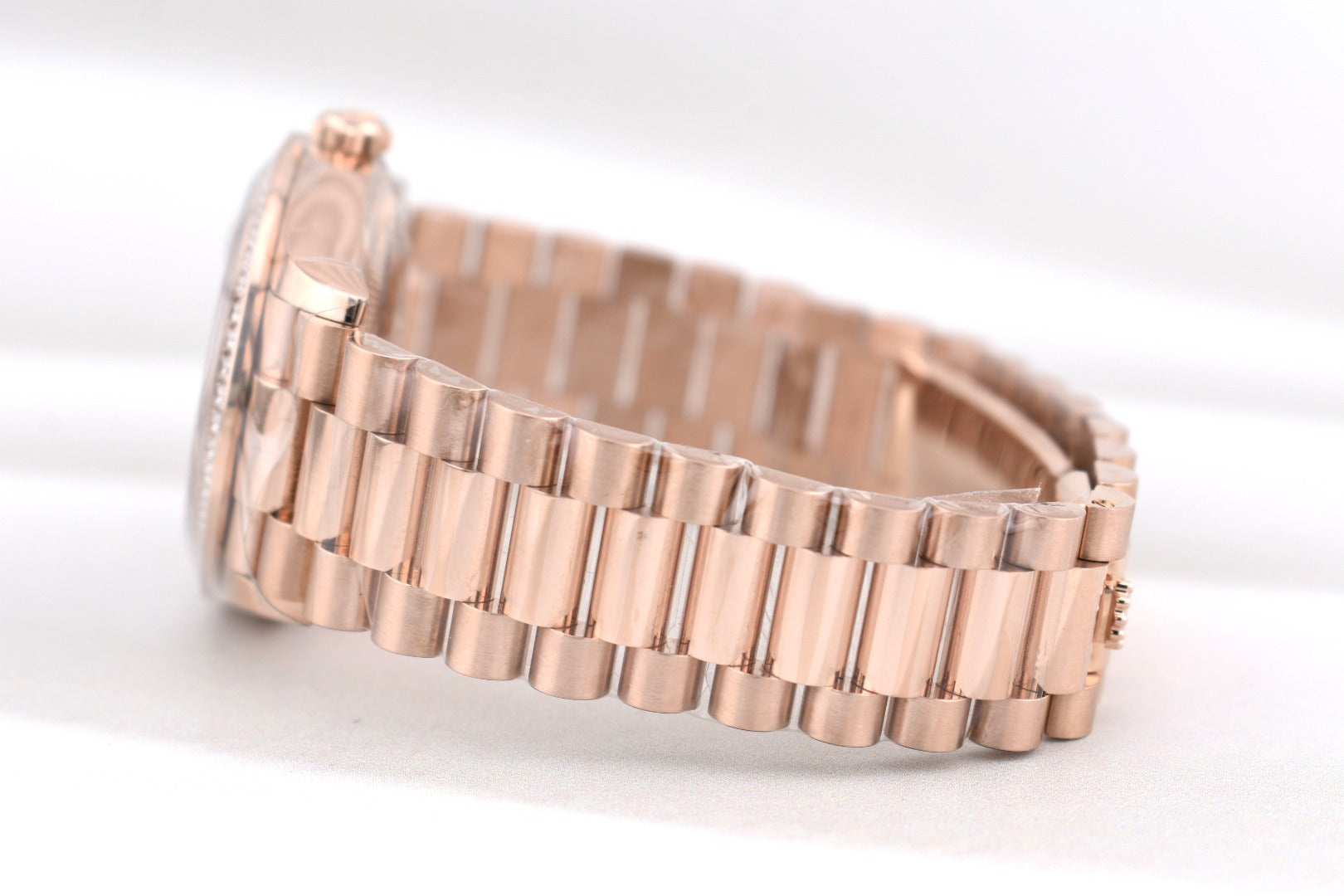 Rolex Day Date 36 Rose Gold Chocolate Baguette Diamond Dial 128345RBR 2023