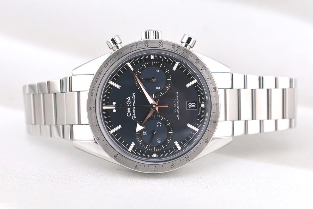 Omega Speedmaster 57 Co-Axial Master Chronometer Chronograph Blue Dial 332.10.41.51.03.001 2023