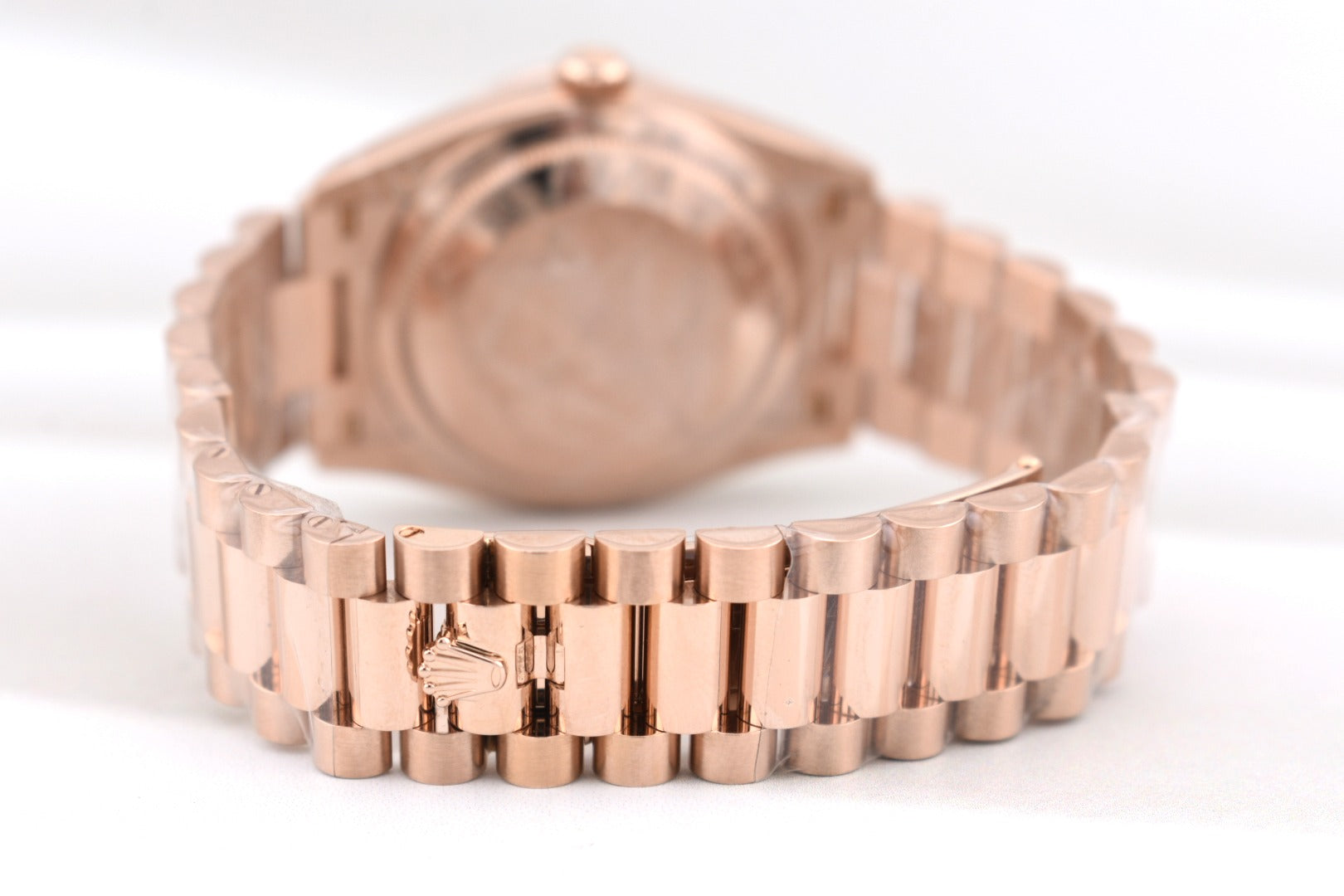 Rolex Day Date 36 Rose Gold Chocolate Baguette Diamond Dial 128345RBR 2023