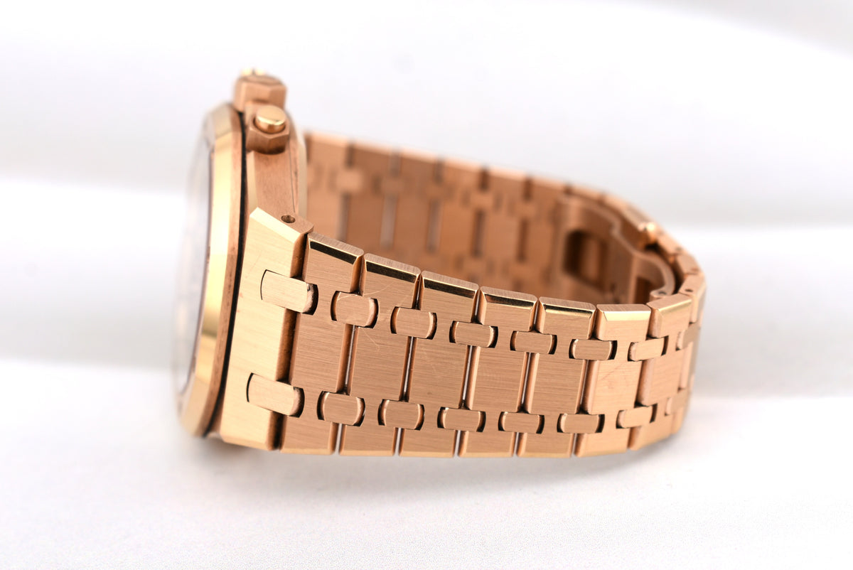 Audemars Piguet Royal Oak Chronograph Rose Gold Blue Dial 26331OR 2021