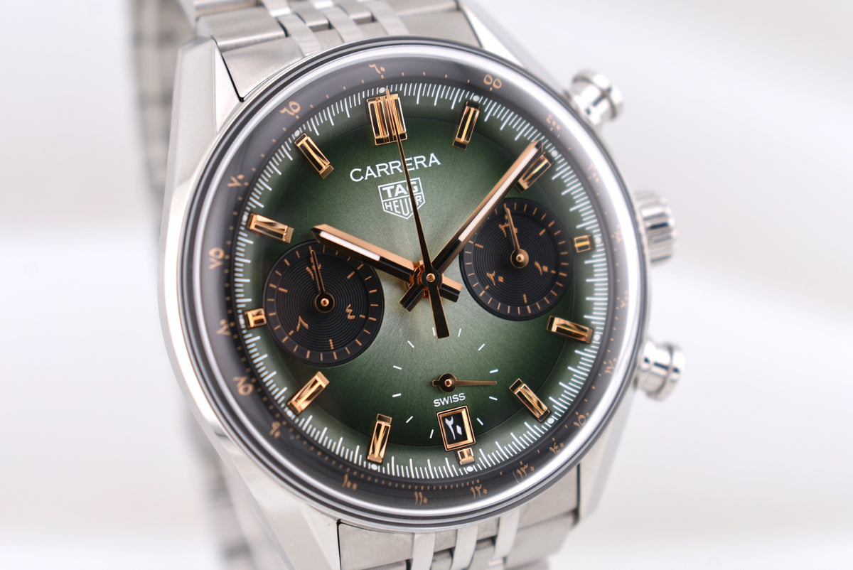 TAG Heuer Carrera Chronograph Green Arabic Dial MEIA Limited Edition 1 of 400 CBS2218 2026