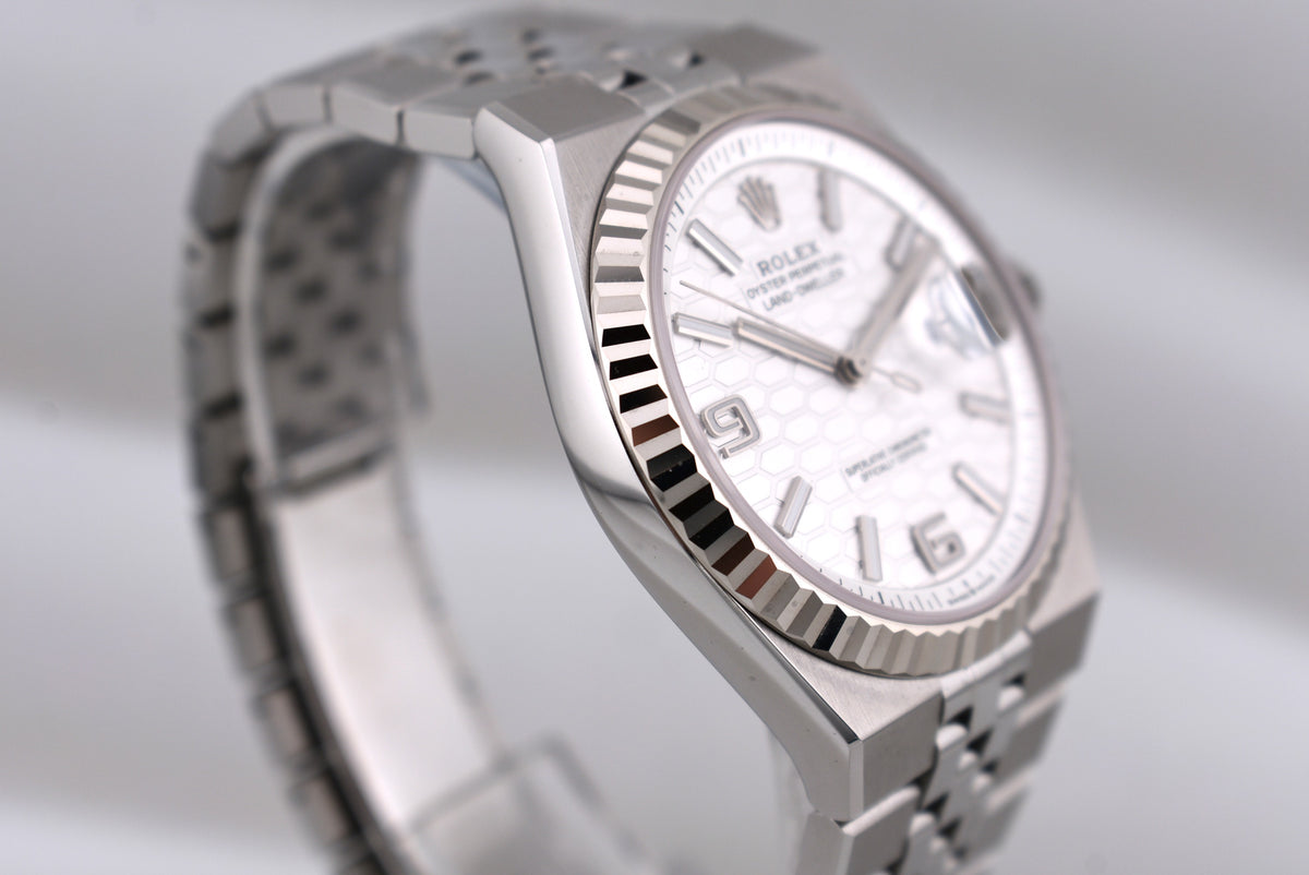 Rolex Land Dweller 40 White Honeycomb Dial 127334 2026