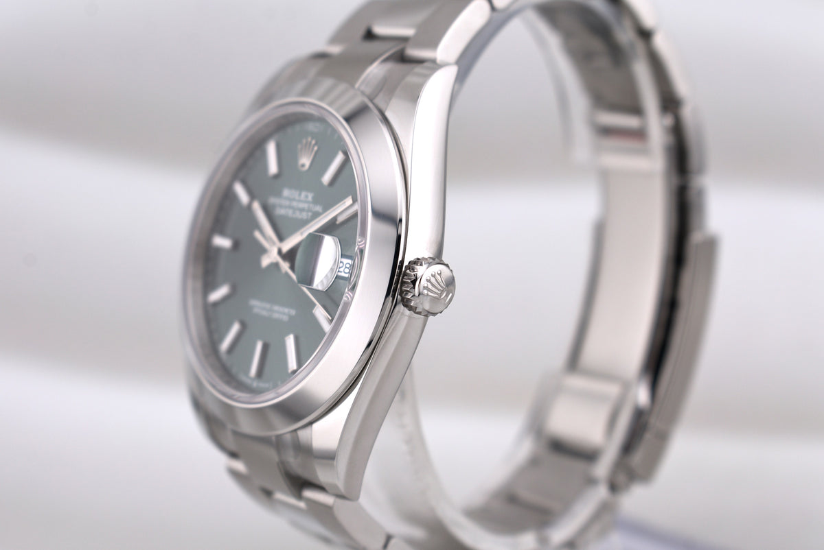 Rolex Datejust 41 Mint Green Index Dial Oyster Band 126300 2026