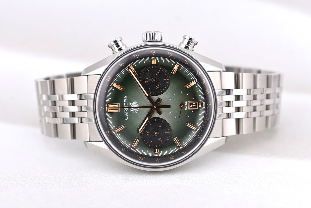 TAG Heuer Carrera Chronograph Green Arabic Dial MEIA Limited Edition 1 of 400 CBS2218 2026