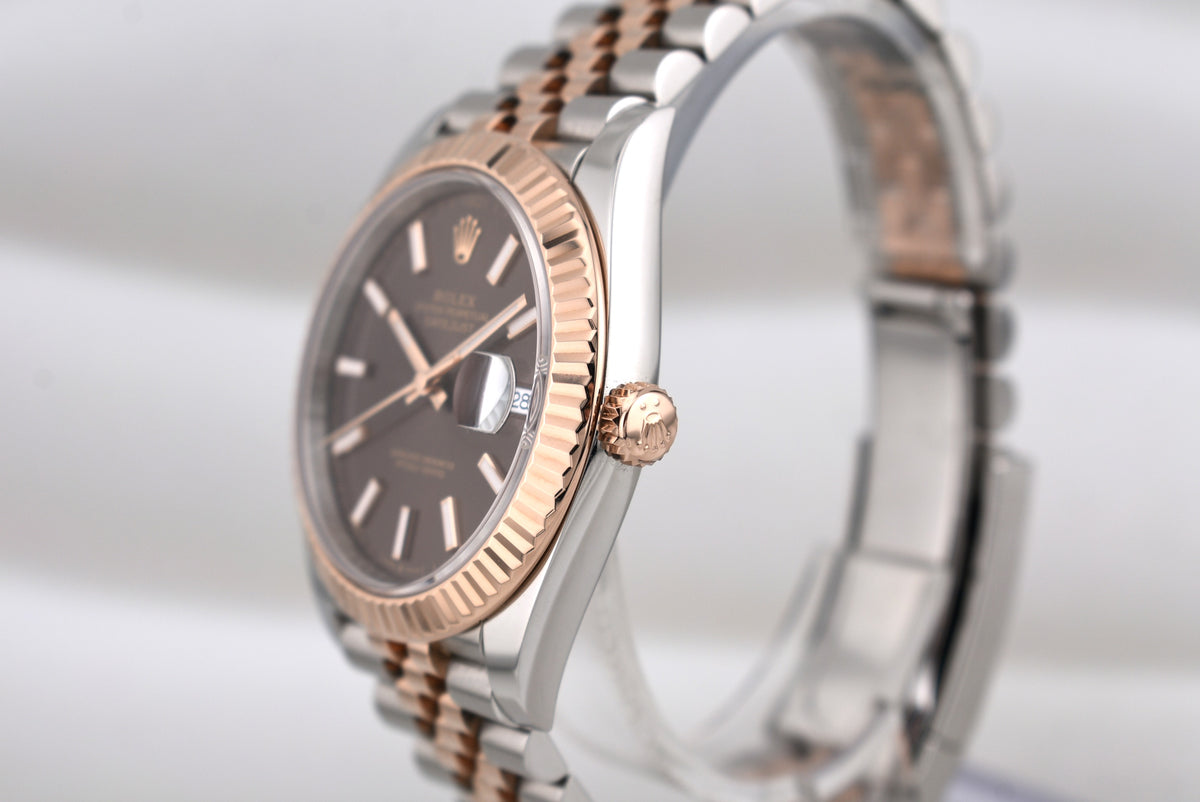 Rolex Datejust 41 Two Tone Chocolate Index Dial Jubilee Band 126331 2025