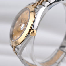 Rolex Datejust 41 Champagne Diamond Dial Two Tone Yellow Gold 126303 2021