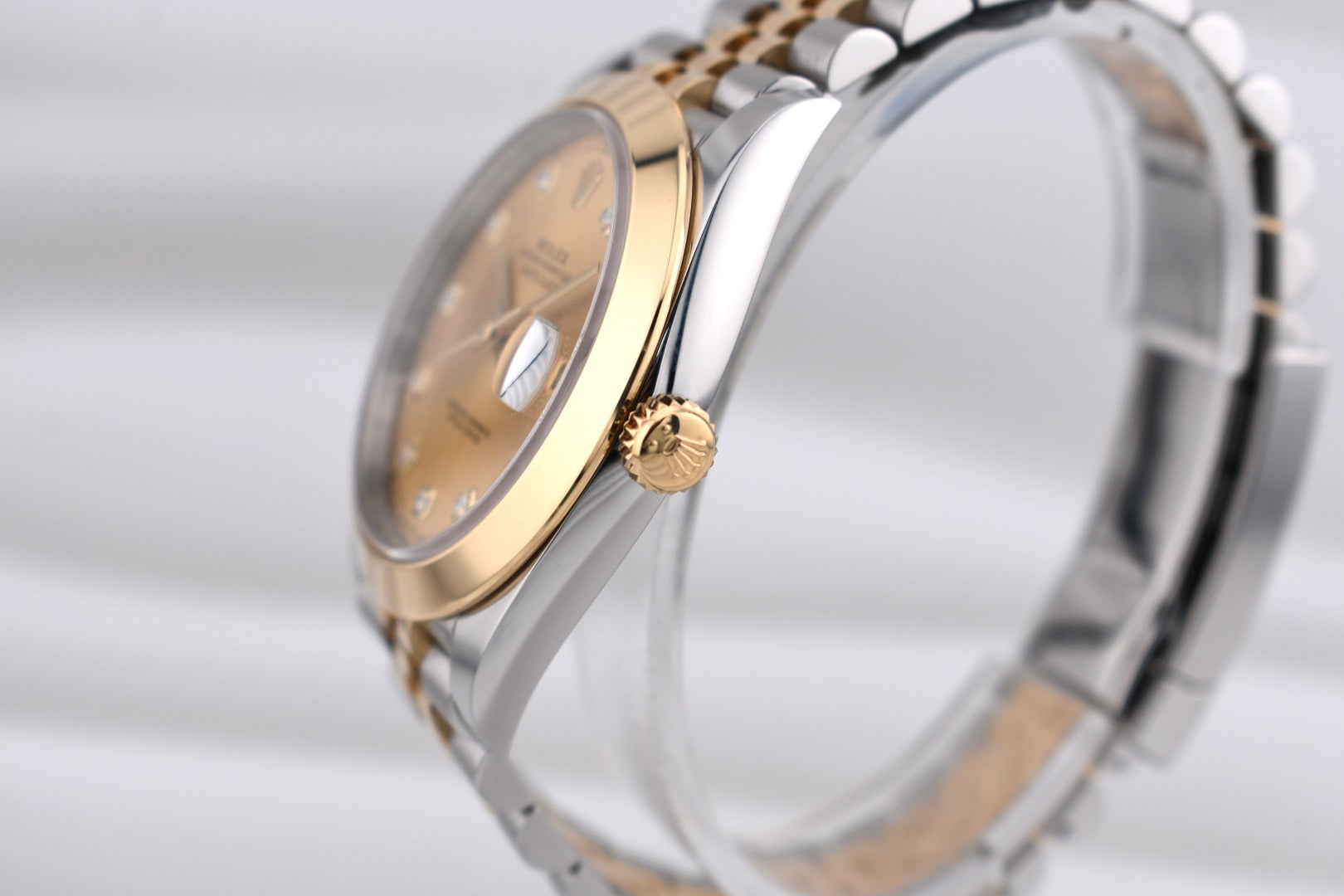 Rolex Datejust 41 Champagne Diamond Dial Two Tone Yellow Gold 126303 2021