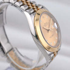 Rolex Datejust 41 Champagne Diamond Dial Two Tone Yellow Gold 126303 2021