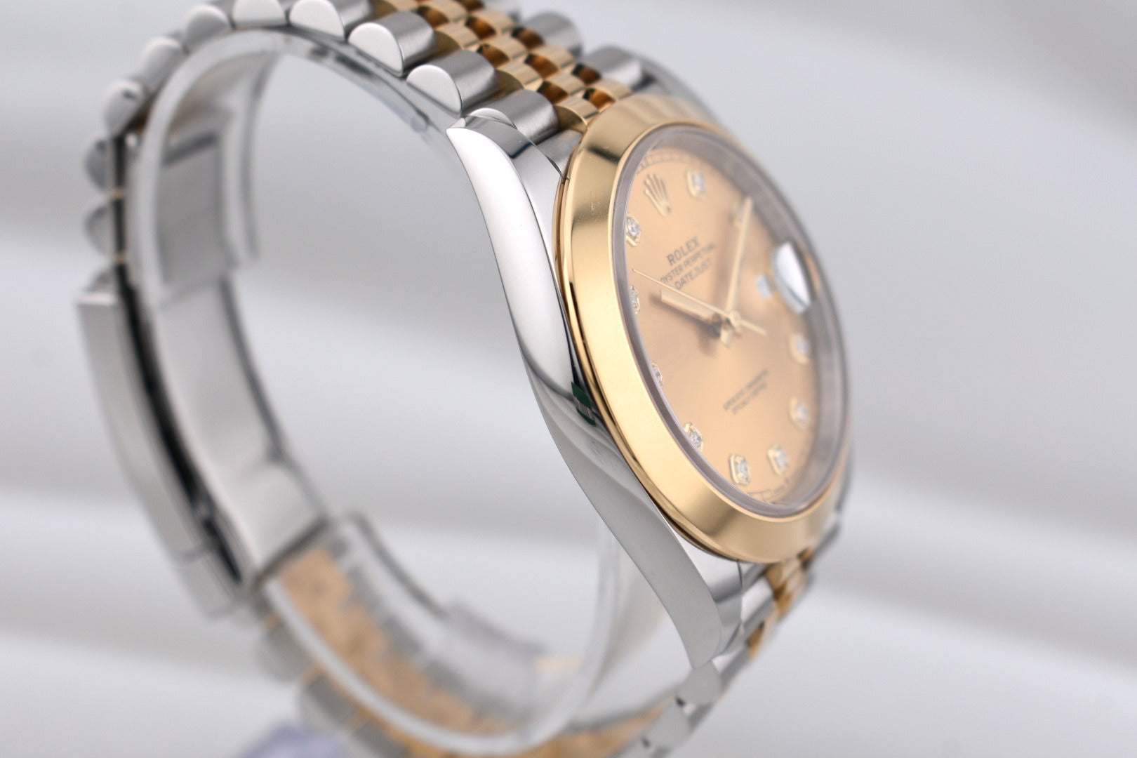 Rolex Datejust 41 Champagne Diamond Dial Two Tone Yellow Gold 126303 2021