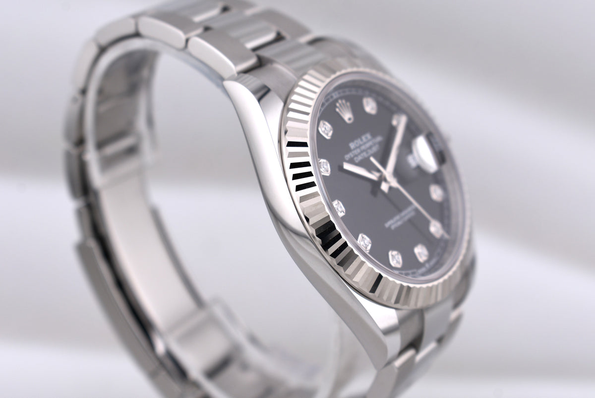Rolex Datejust 41 Black Diamond Dial Oyster Band 126334 2026