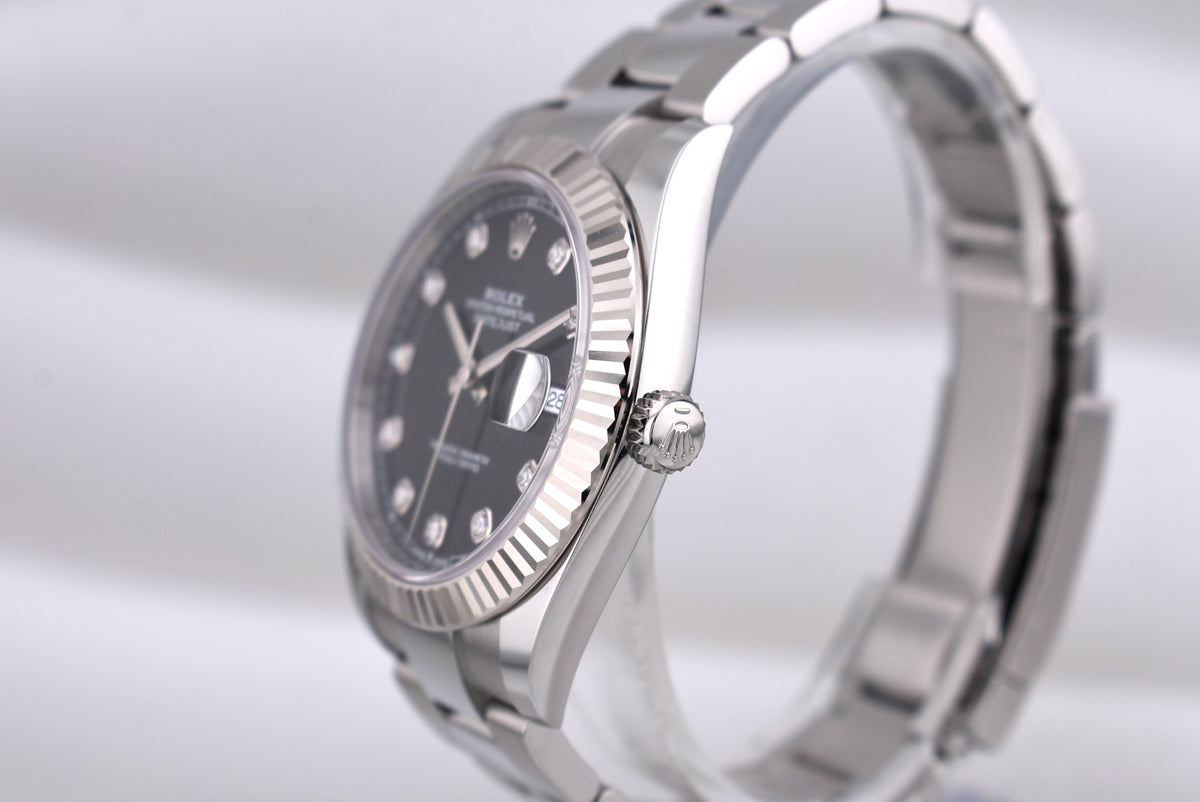Rolex Datejust 41 Black Diamond Dial Oyster Band 126334 2026