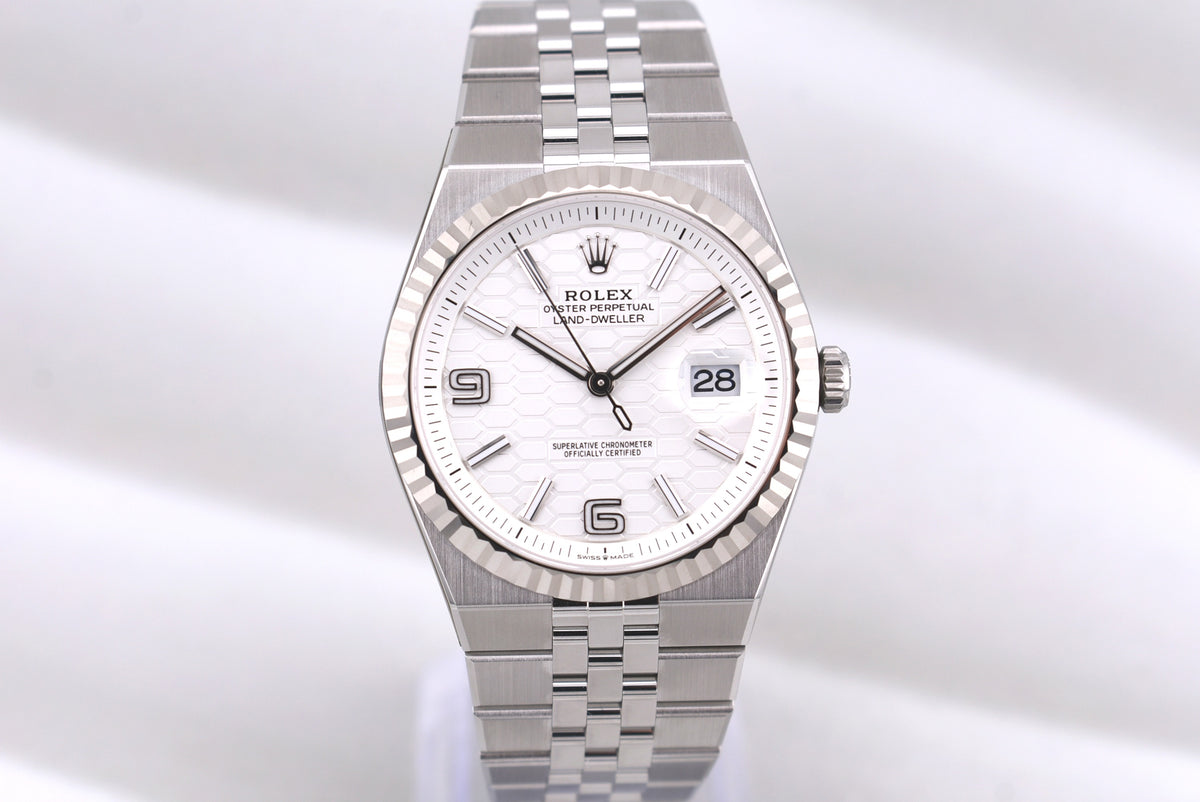 Rolex Land Dweller 40 White Honeycomb 127334 2026