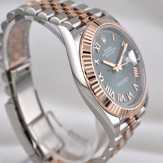 Rolex Datejust 41 Two Tone Rose Gold Green Roman Dial 126331 2026